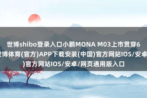 世博shibo登录入口小鹏MONA M03上市贯穿6个月委用超10-世博体育(官方)APP下载安装(中国)官方网站IOS/安卓/网页通用版入口