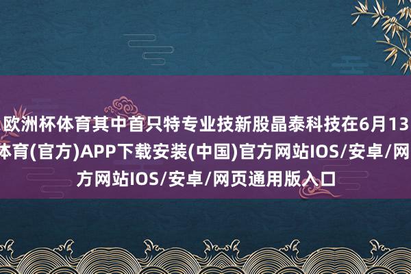 欧洲杯体育其中首只特专业技新股晶泰科技在6月13日挂牌-世博体育(官方)APP下载安装(中国)官方网站IOS/安卓/网页通用版入口