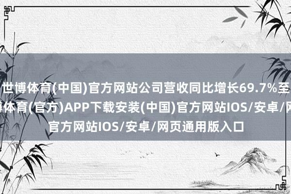 世博体育(中国)官方网站公司营收同比增长69.7%至25.3亿元-世博体育(官方)APP下载安装(中国)官方网站IOS/安卓/网页通用版入口