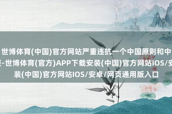 世博体育(中国)官方网站严重违抗一个中国原则和中好意思三个勾搭公报-世博体育(官方)APP下载安装(中国)官方网站IOS/安卓/网页通用版入口