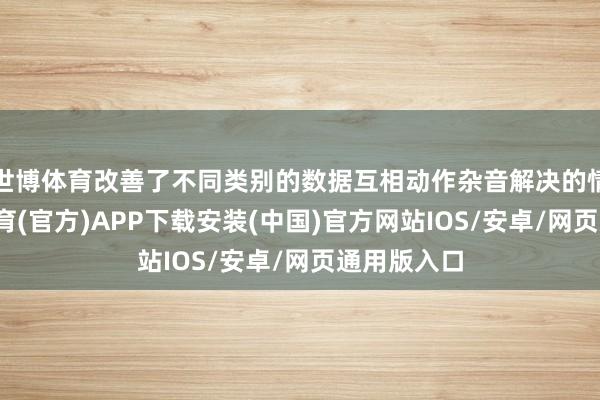 世博体育改善了不同类别的数据互相动作杂音解决的情况-世博体育(官方)APP下载安装(中国)官方网站IOS/安卓/网页通用版入口