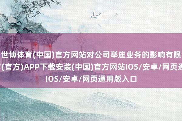 世博体育(中国)官方网站对公司举座业务的影响有限-世博体育(官方)APP下载安装(中国)官方网站IOS/安卓/网页通用版入口