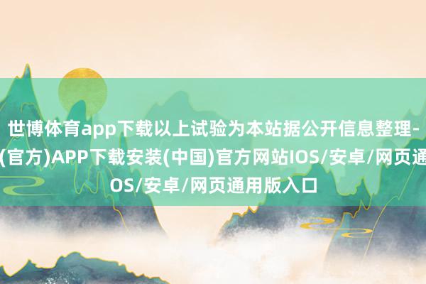 世博体育app下载以上试验为本站据公开信息整理-世博体育(官方)APP下载安装(中国)官方网站IOS/安卓/网页通用版入口