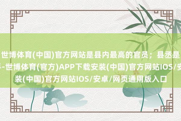 世博体育(中国)官方网站是县内最高的官员；县丞是缓助知事职责的副手-世博体育(官方)APP下载安装(中国)官方网站IOS/安卓/网页通用版入口