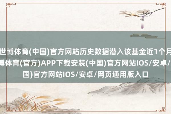 世博体育(中国)官方网站历史数据潜入该基金近1个月下落3.16%-世博体育(官方)APP下载安装(中国)官方网站IOS/安卓/网页通用版入口