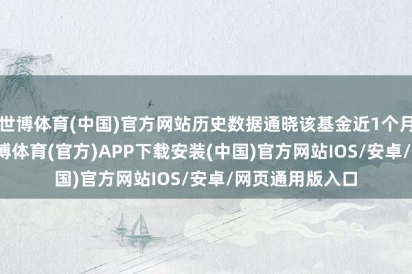 世博体育(中国)官方网站历史数据通晓该基金近1个月飞腾2.62%-世博体育(官方)APP下载安装(中国)官方网站IOS/安卓/网页通用版入口
