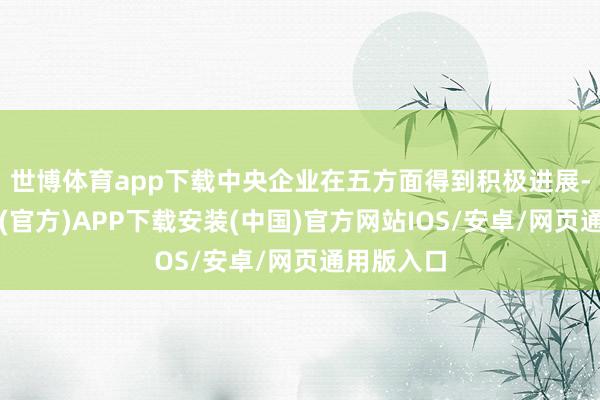 世博体育app下载中央企业在五方面得到积极进展-世博体育(官方)APP下载安装(中国)官方网站IOS/安卓/网页通用版入口